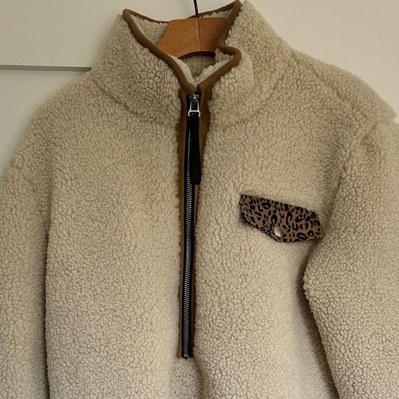 Pistola beige and brown warm fleece pull over size small - Picture 2 of 9